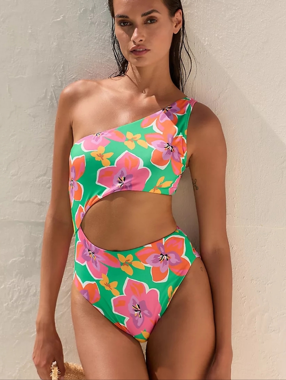 Last Price NWT Anthropologie Sanctuary Mio Super Bloom Floral One Piece Swimsuit